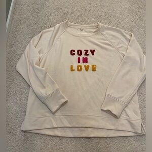 Lou & Grey by Loft Cozy in Love Sweatshirt